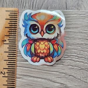 10/$10 Owl Sticker Bird Hoot Owlet Colorful Cartoon